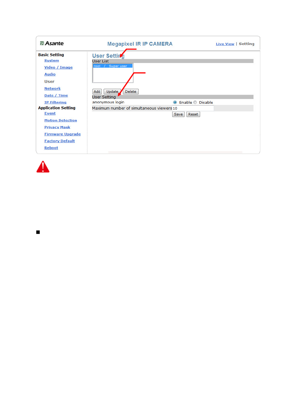 Basic setting > network (network settings), Network (network settings) | Asante Technologies Voyager II User Manual | Page 46 / 94