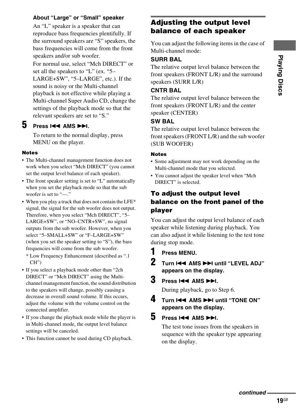 Sony SCD-X501ES User Manual | Page 19 / 120