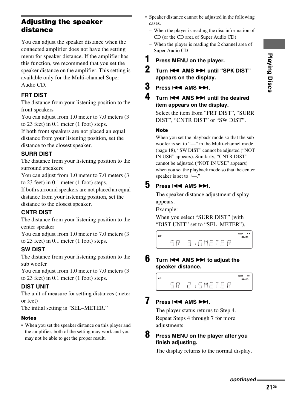 Sony SCD-X501ES User Manual | Page 21 / 120