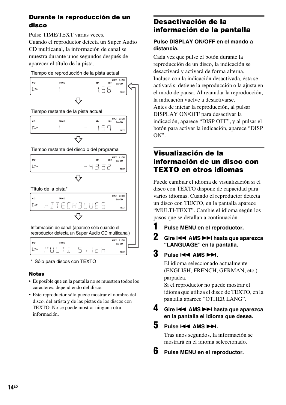 Sony SCD-X501ES User Manual | Page 72 / 120