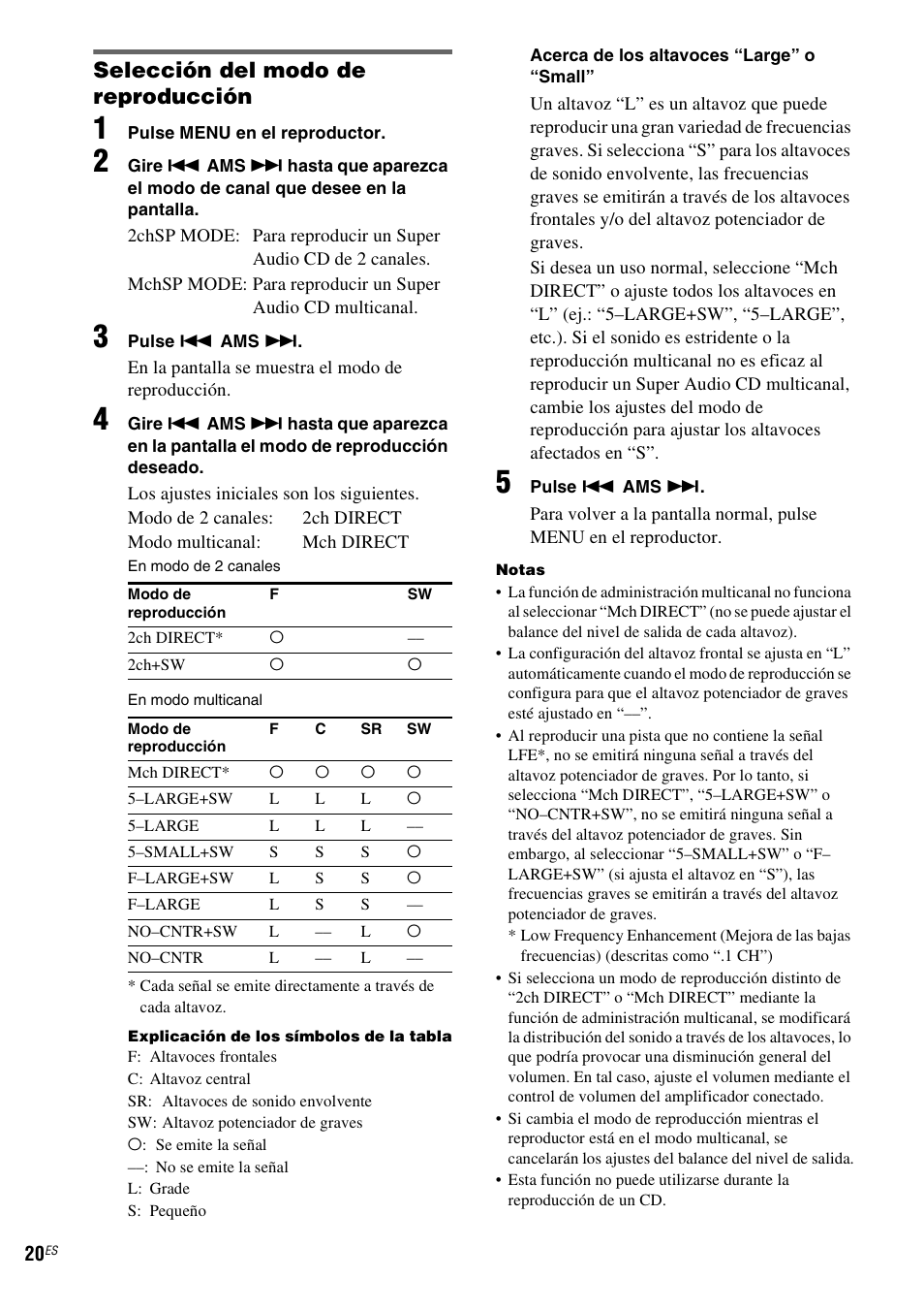 Selección del modo de reproducción | Sony SCD-X501ES User Manual | Page 78 / 120