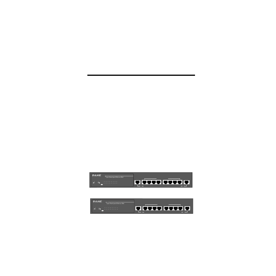 2 installation, Components, The front panel of the fh208 and fh208b hubs | Components -1, The front panel of the fh208 and fh208b hubs -1 | Asante Technologies FH208B User Manual | Page 11 / 36