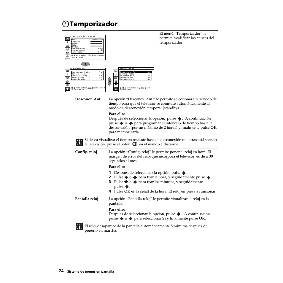 Temporizador | Sony KZ-32TS1E User Manual | Page 89 / 135