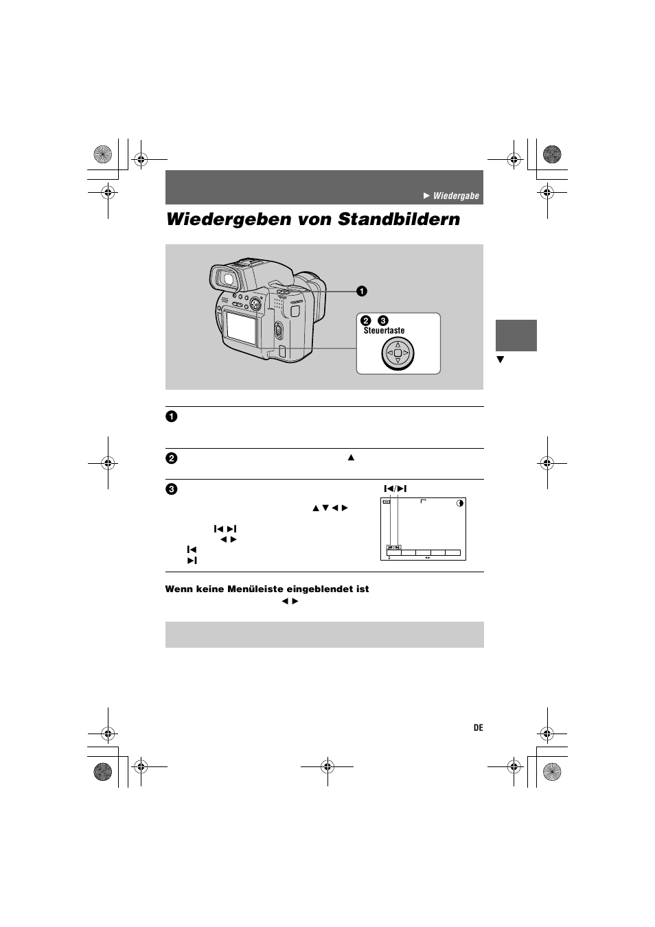 Wiedergeben von standbildern | Sony MVC-CD1000 User Manual | Page 101 / 156