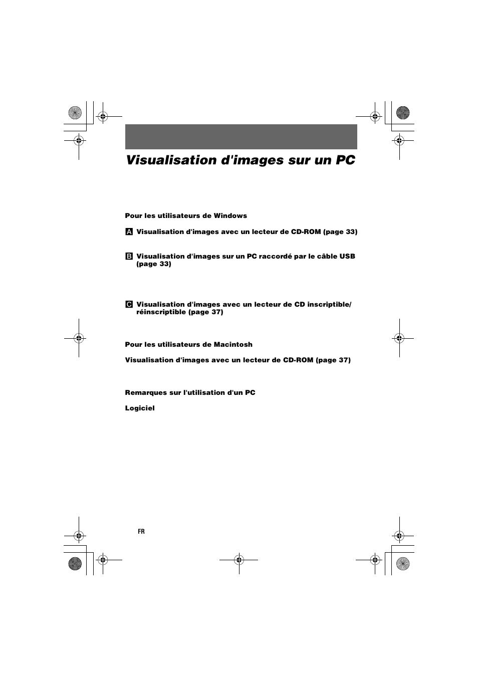 Visualisation d'images sur un pc | Sony MVC-CD1000 User Manual | Page 28 / 156