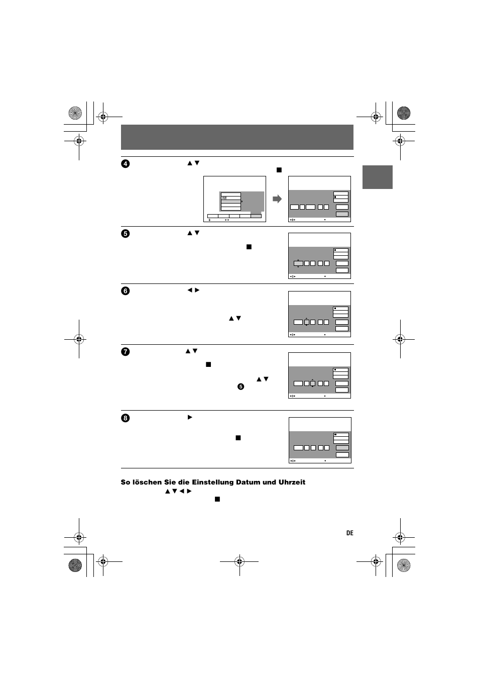 Vo rb er ei tu ng e n | Sony MVC-CD1000 User Manual | Page 89 / 156