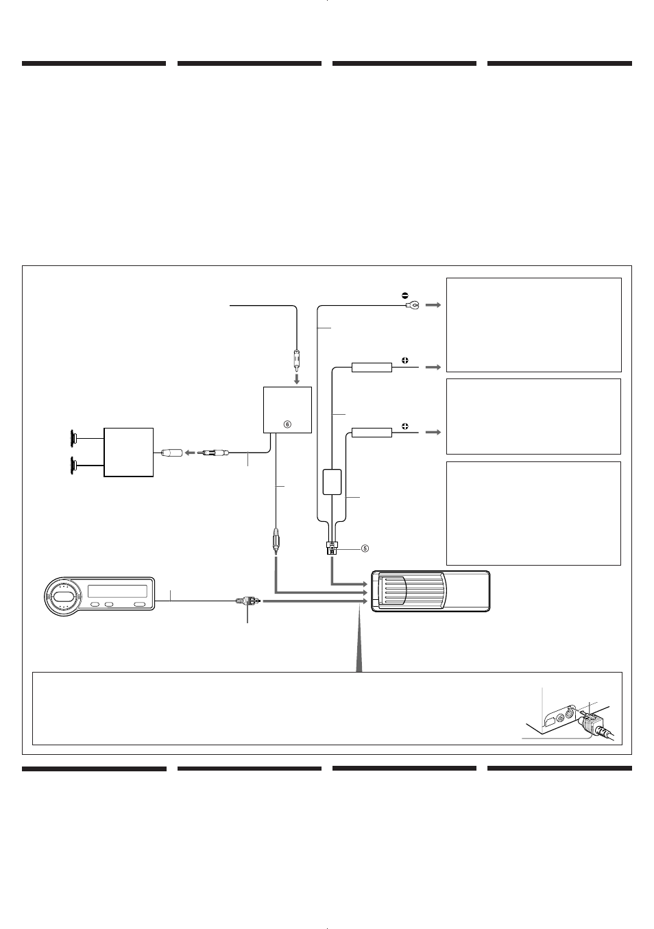 Conexiones anschluss, Connexions, Connections | Precauciones, Vorsicht, Sustitución del fusible, Austauschen der sicherung, Précautions, Caution, Remplacement du fusible | Sony CDX-454RF User Manual | Page 3 / 4