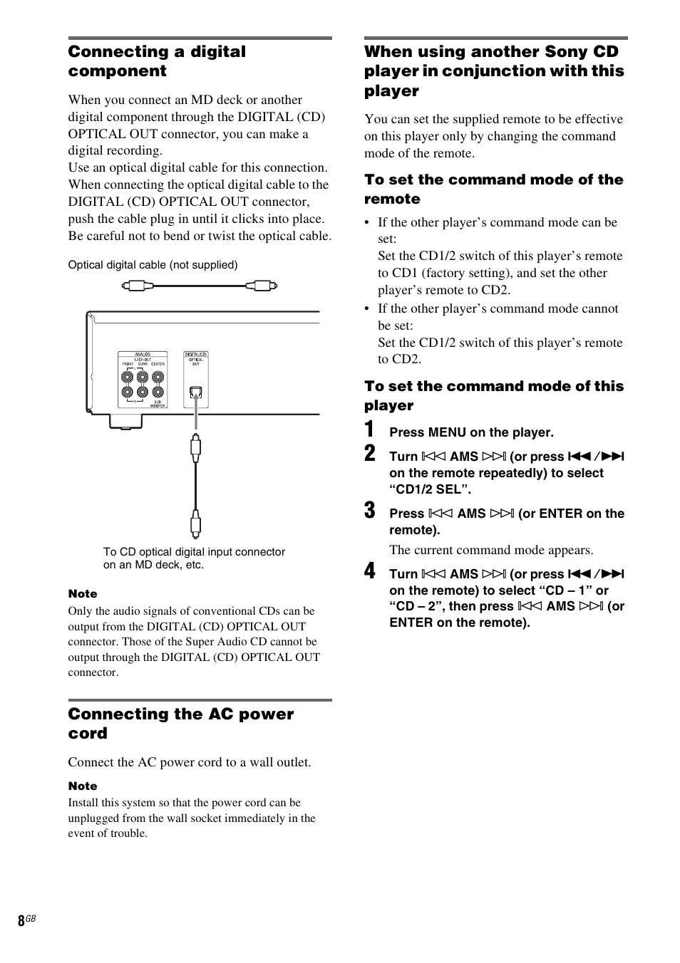 Sony SCD-CE595 User Manual | Page 8 / 100