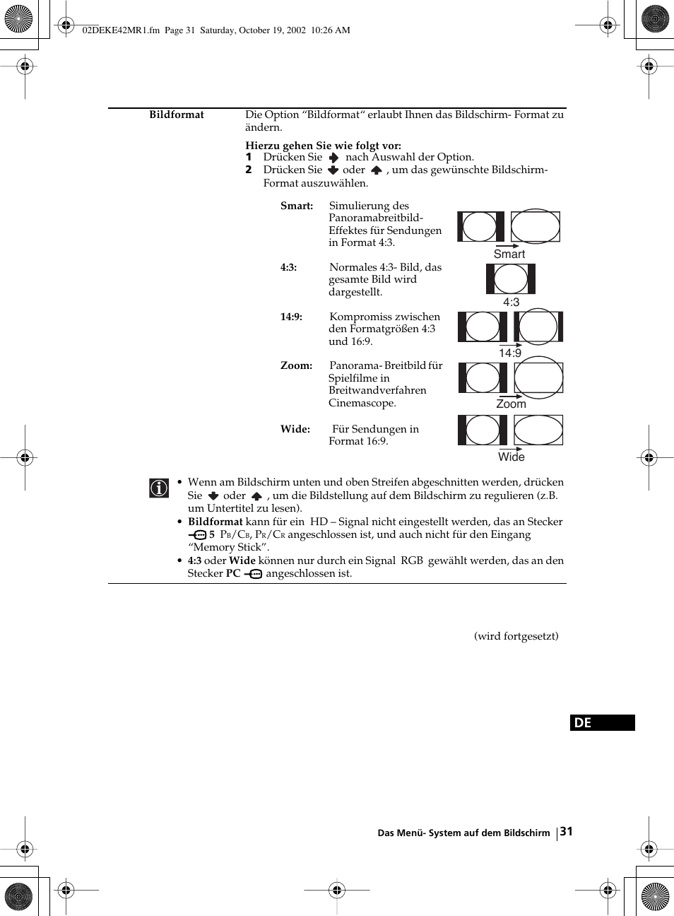 Sony KE-42MR1 User Manual | Page 107 / 305