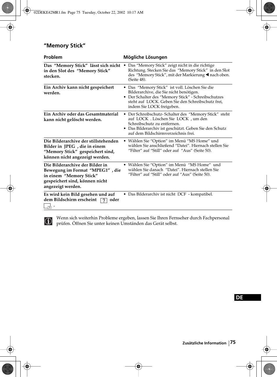 Sony KE-42MR1 User Manual | Page 151 / 305