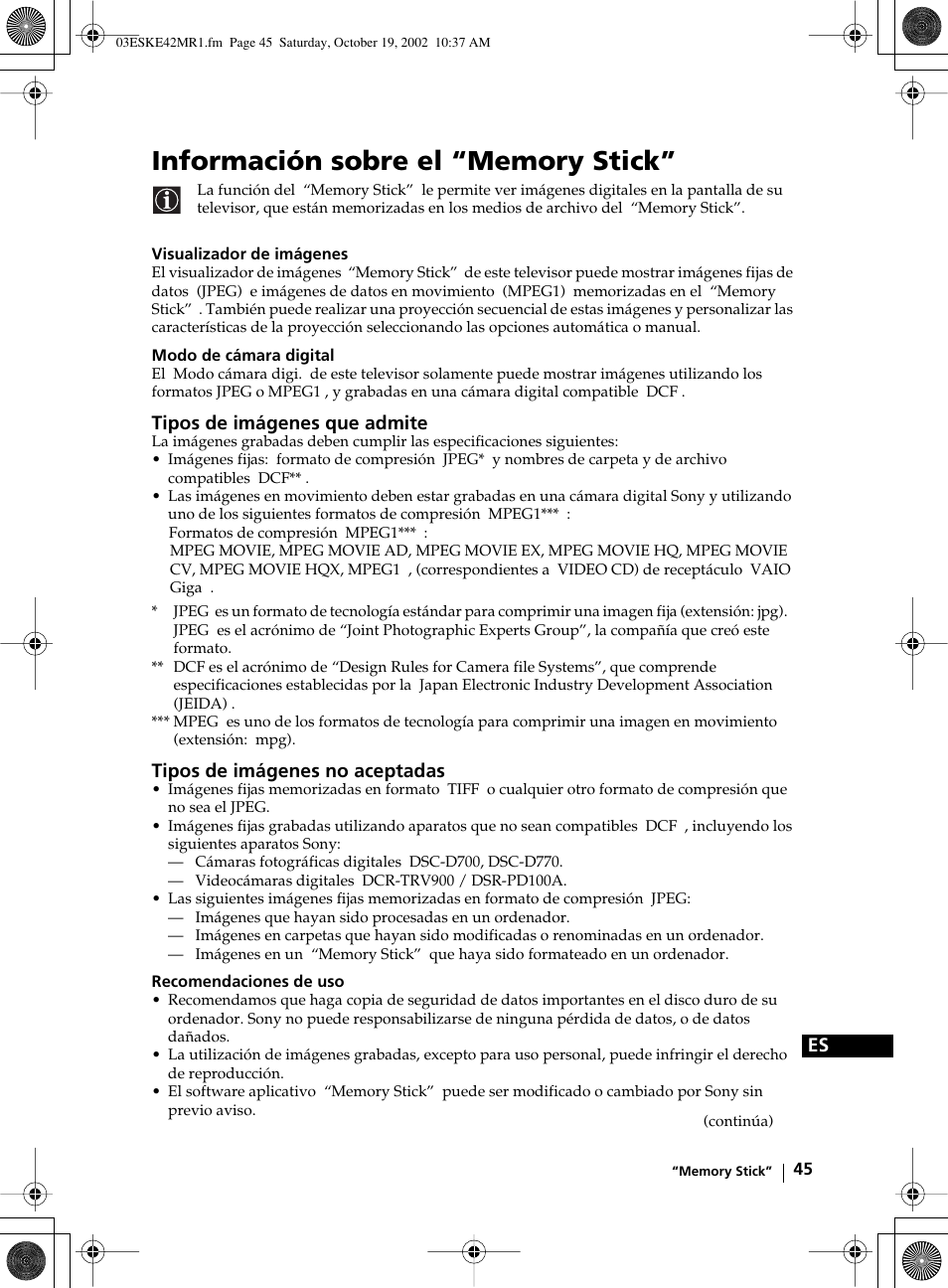 Sony KE-42MR1 User Manual | Page 196 / 305