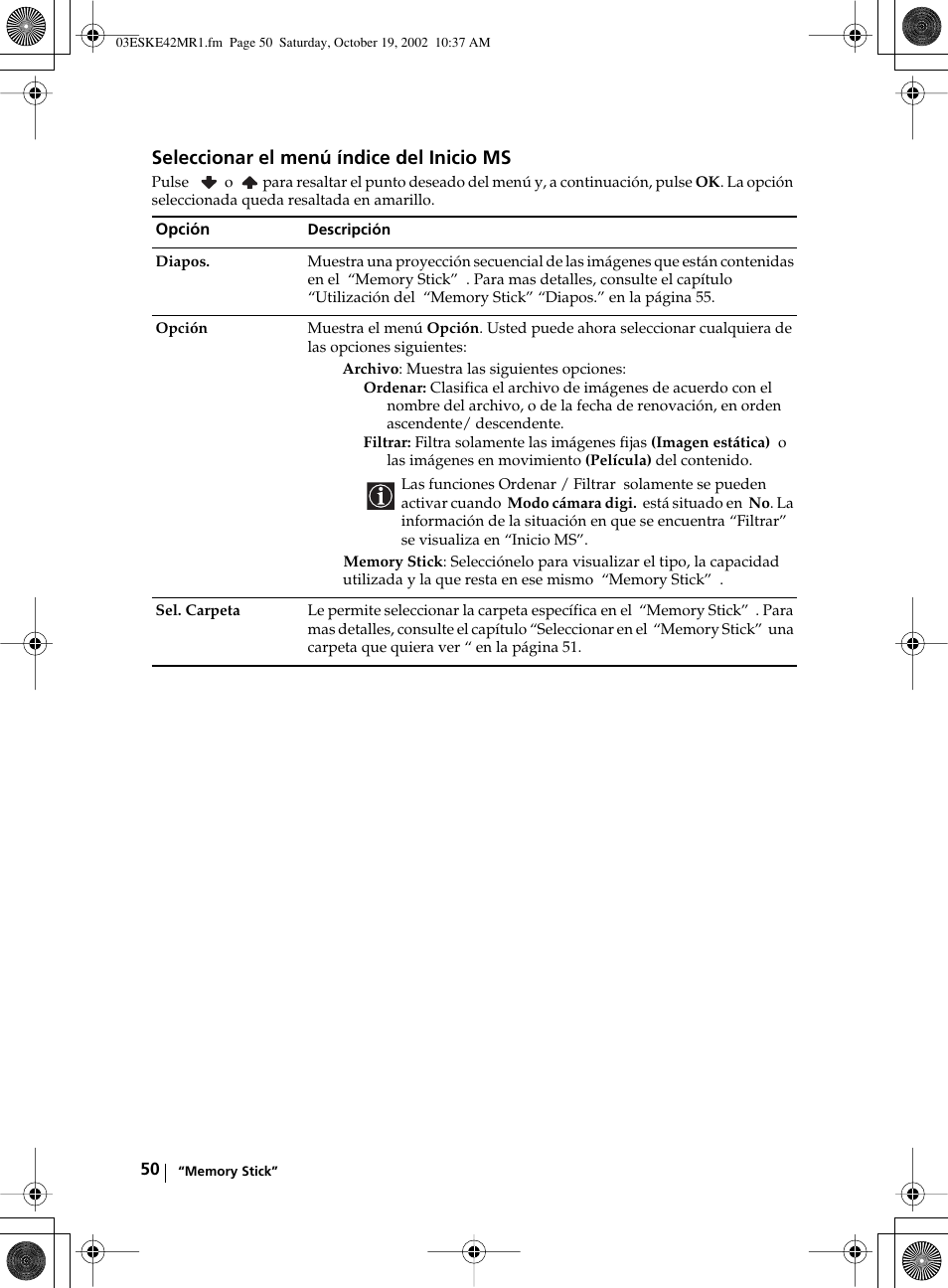 Seleccionar el menú índice del inicio ms | Sony KE-42MR1 User Manual | Page 201 / 305