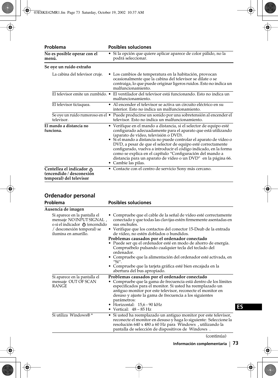 Ordenador personal | Sony KE-42MR1 User Manual | Page 224 / 305