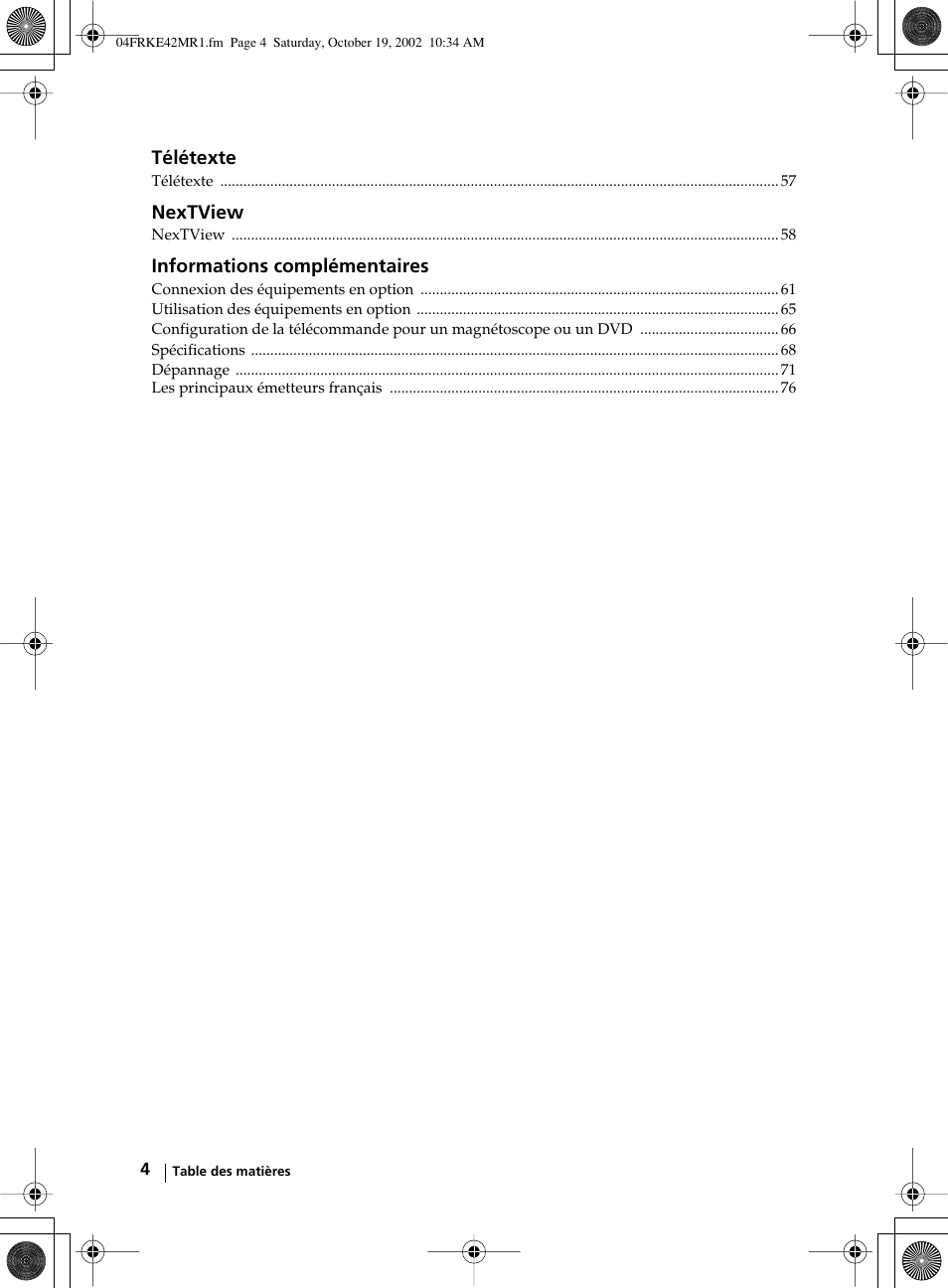 Sony KE-42MR1 User Manual | Page 230 / 305