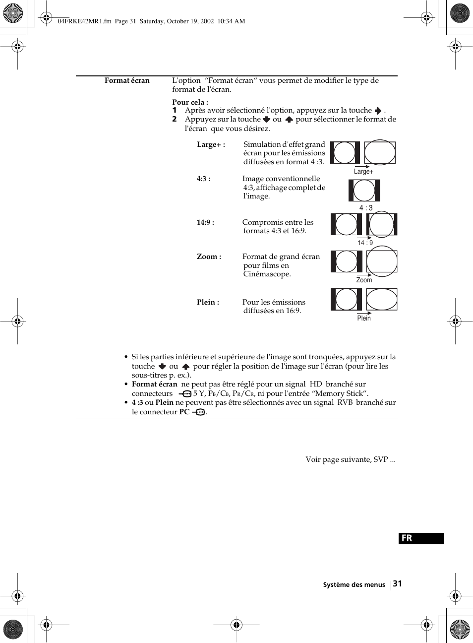 Sony KE-42MR1 User Manual | Page 257 / 305