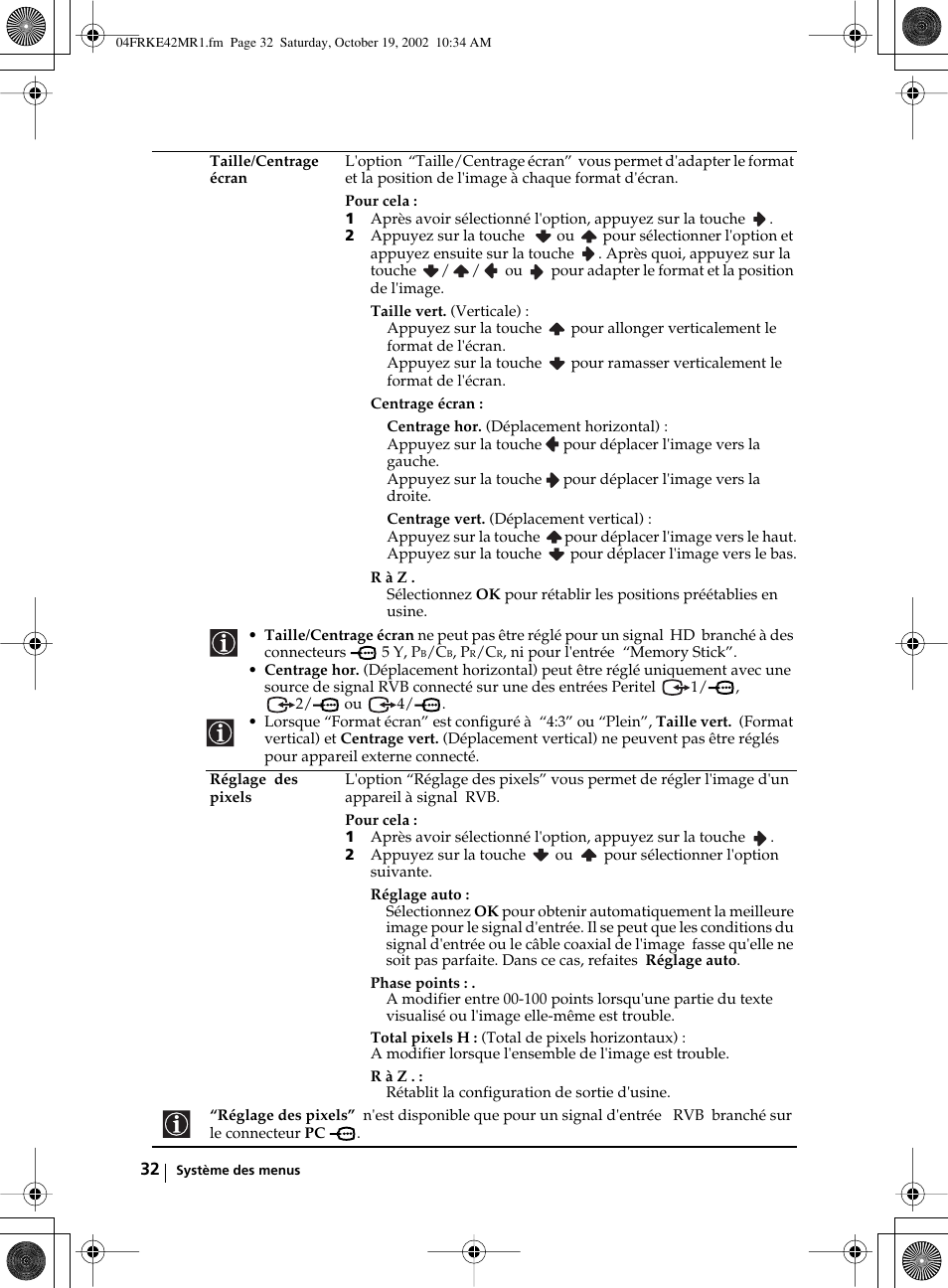 Sony KE-42MR1 User Manual | Page 258 / 305