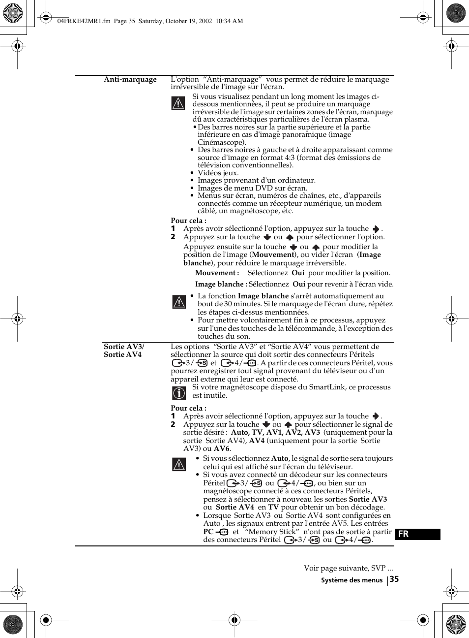 Sony KE-42MR1 User Manual | Page 261 / 305