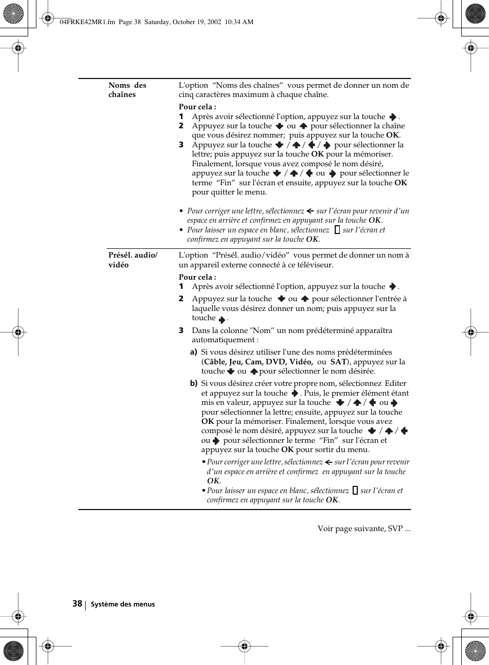 Sony KE-42MR1 User Manual | Page 264 / 305