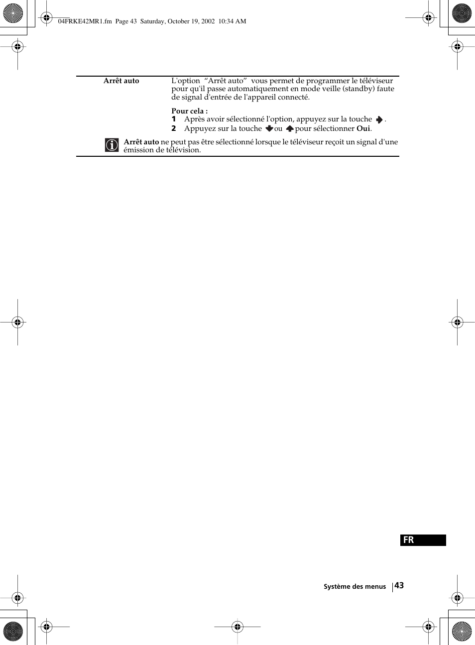 Sony KE-42MR1 User Manual | Page 269 / 305