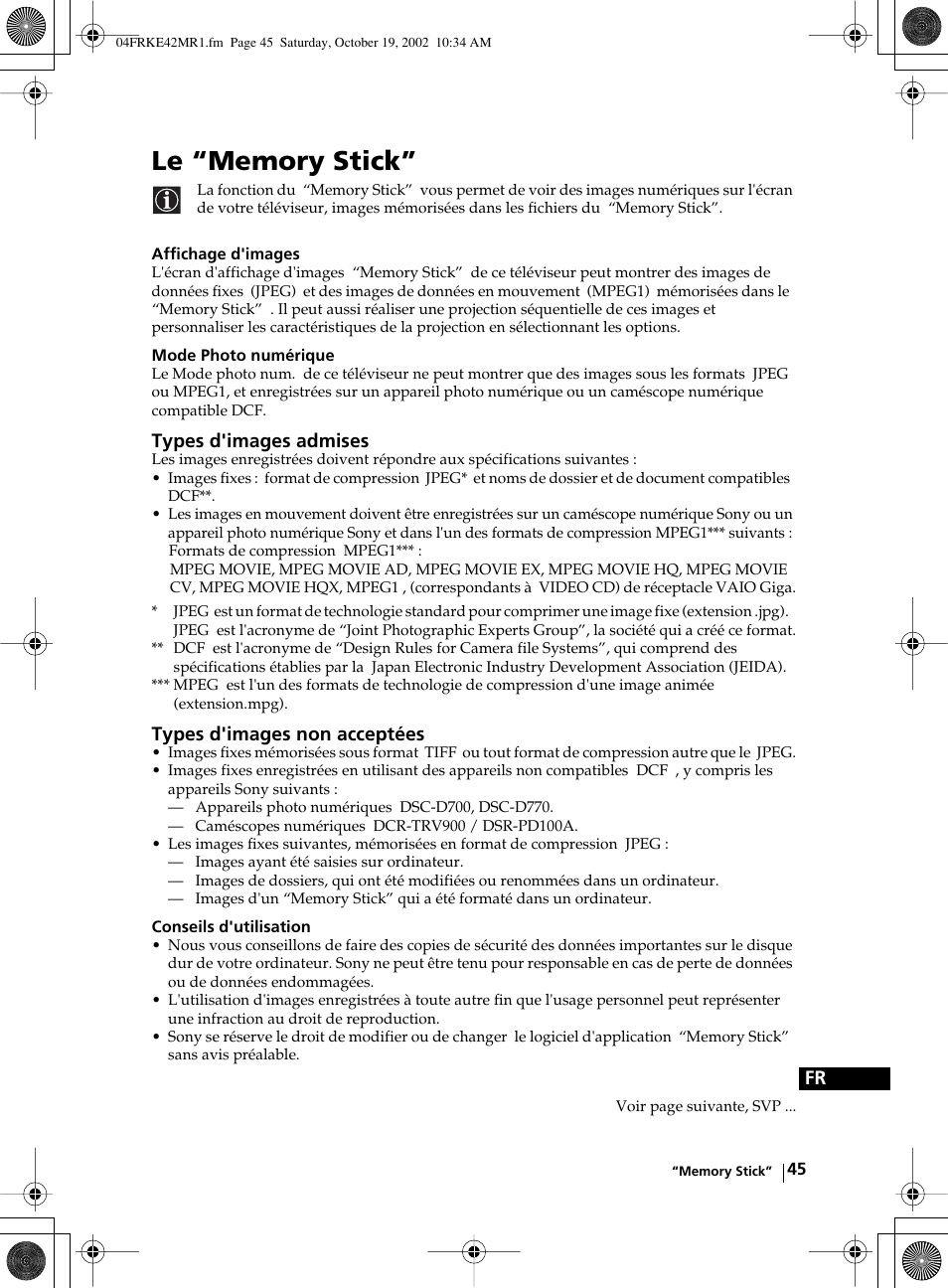 Sony KE-42MR1 User Manual | Page 271 / 305