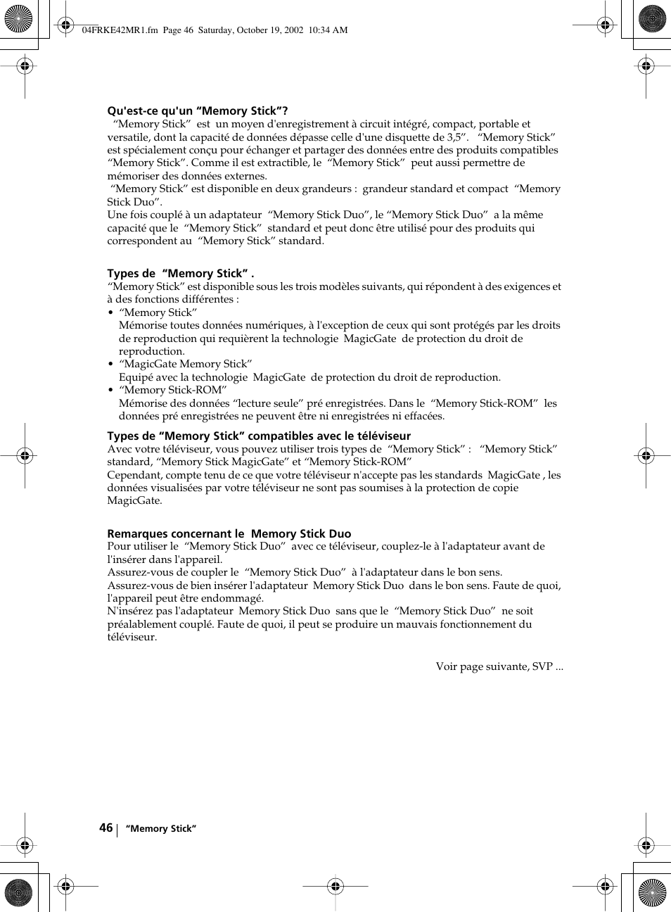 Sony KE-42MR1 User Manual | Page 272 / 305