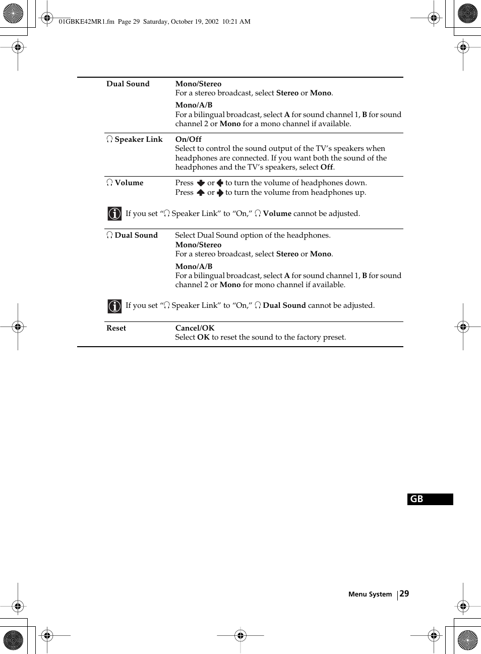 Sony KE-42MR1 User Manual | Page 29 / 305