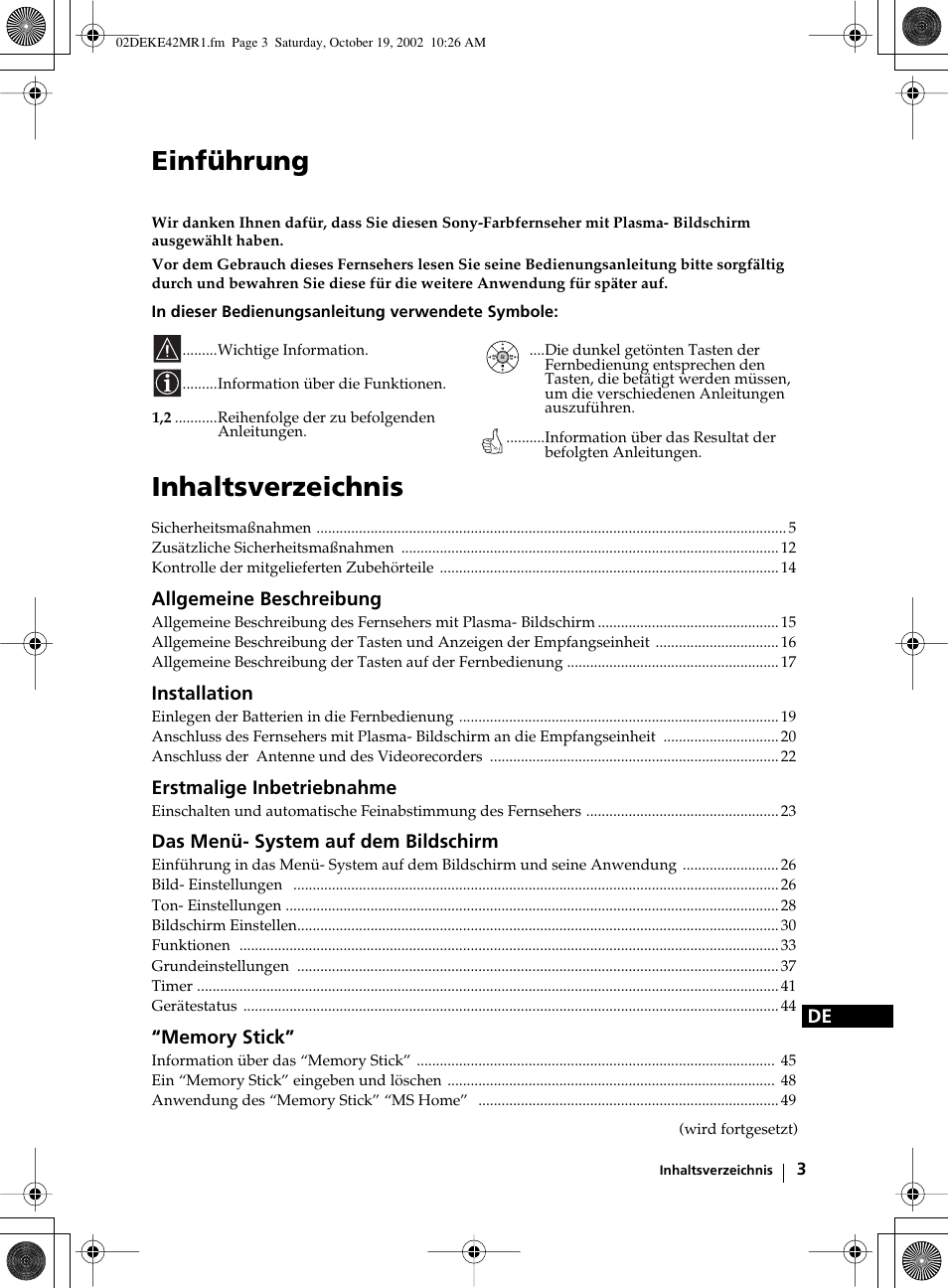 Sony KE-42MR1 User Manual | Page 79 / 305