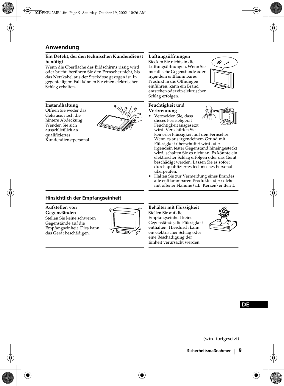 De anwendung | Sony KE-42MR1 User Manual | Page 85 / 305