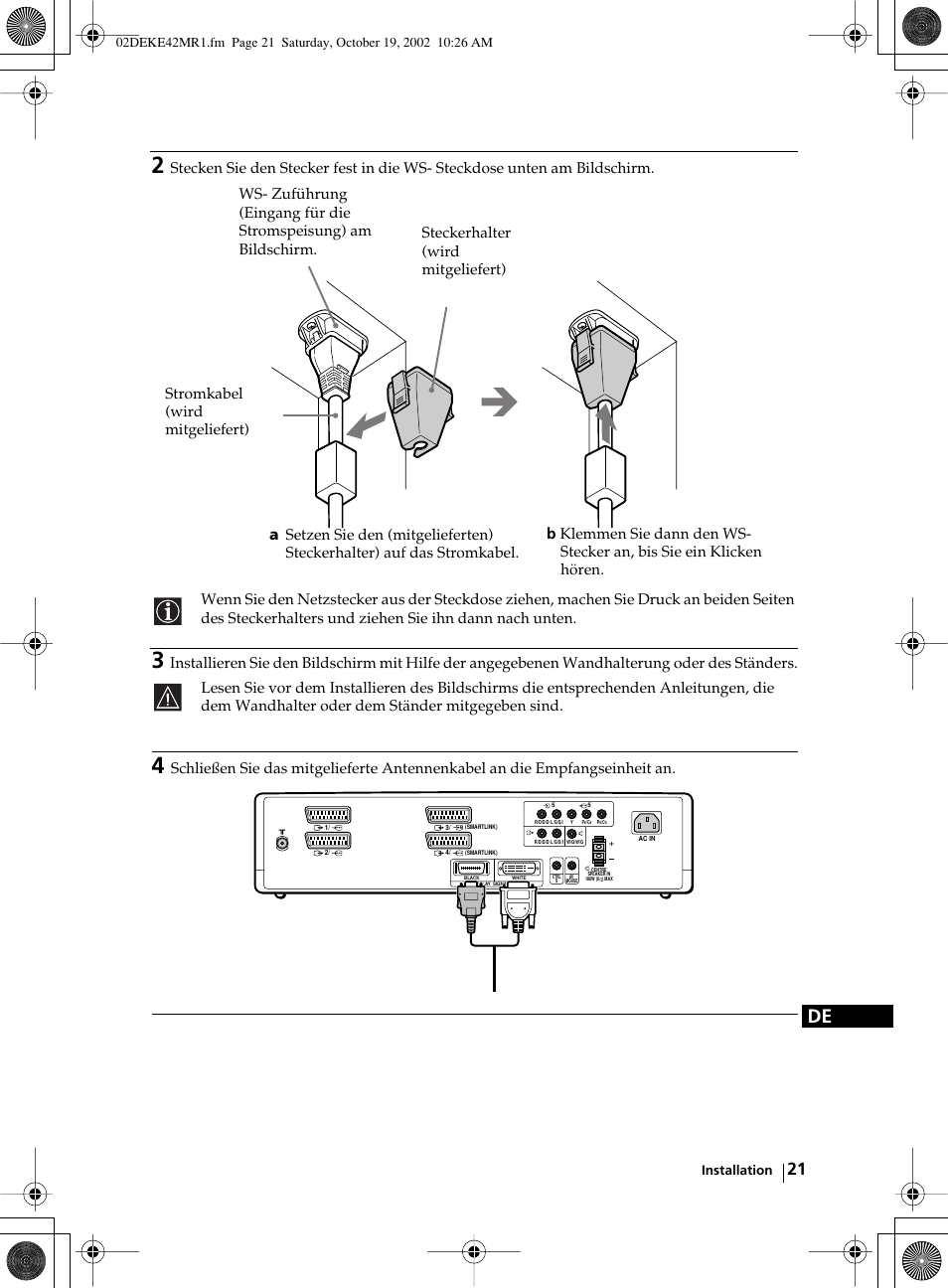 Sony KE-42MR1 User Manual | Page 97 / 305