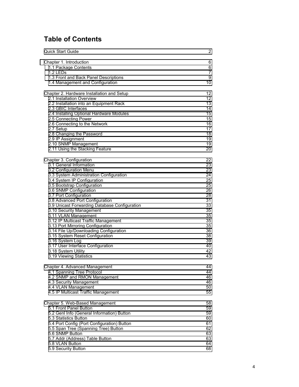 Asante Technologies 3500 Series User Manual | Page 4 / 85