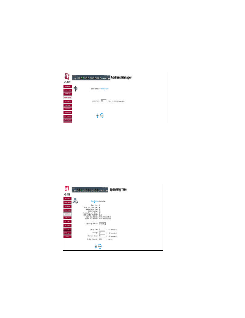 6 spanning tree | Asante Technologies 65120 User Manual | Page 21 / 47