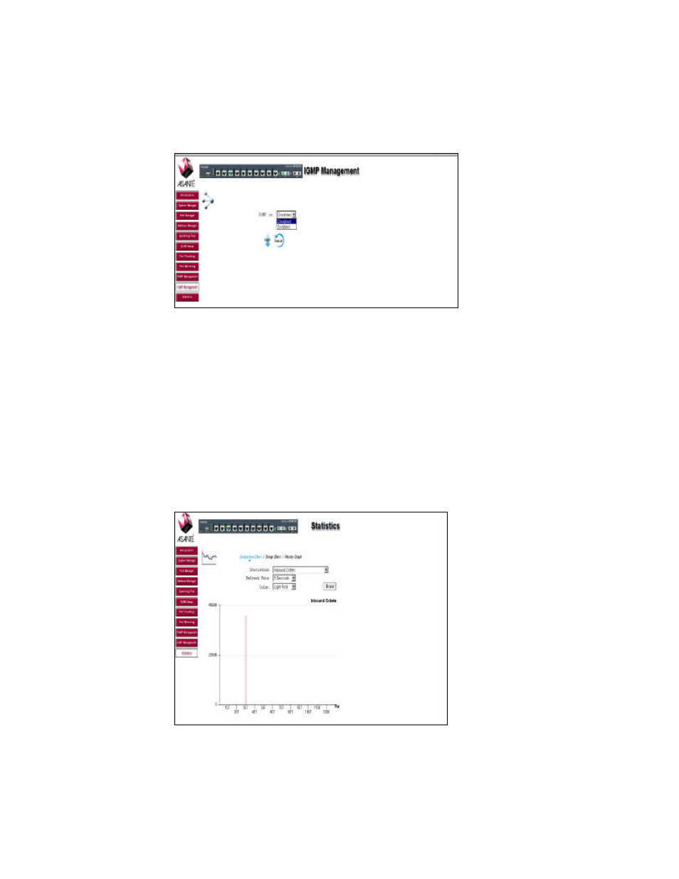 12 statistics | Asante Technologies 65120 User Manual | Page 26 / 47