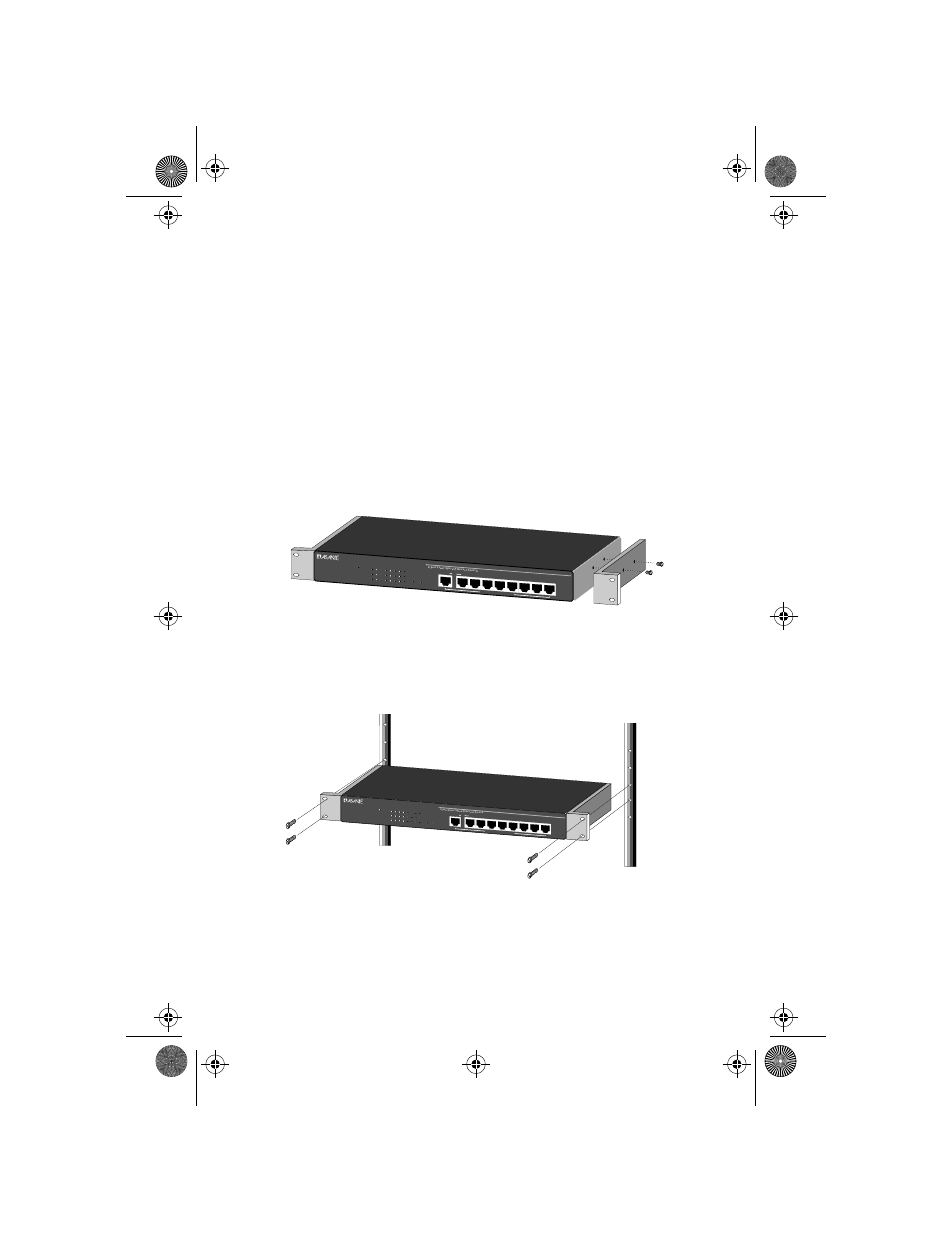 Mounting configurations page 2-7, 100mbps link/act fdx / col power | Asante Technologies FS4008DS User Manual | Page 19 / 44