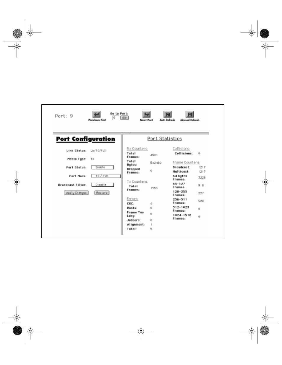 Figure 8-2, Port selector screen -6 | Asante Technologies 6200 User Manual | Page 125 / 188