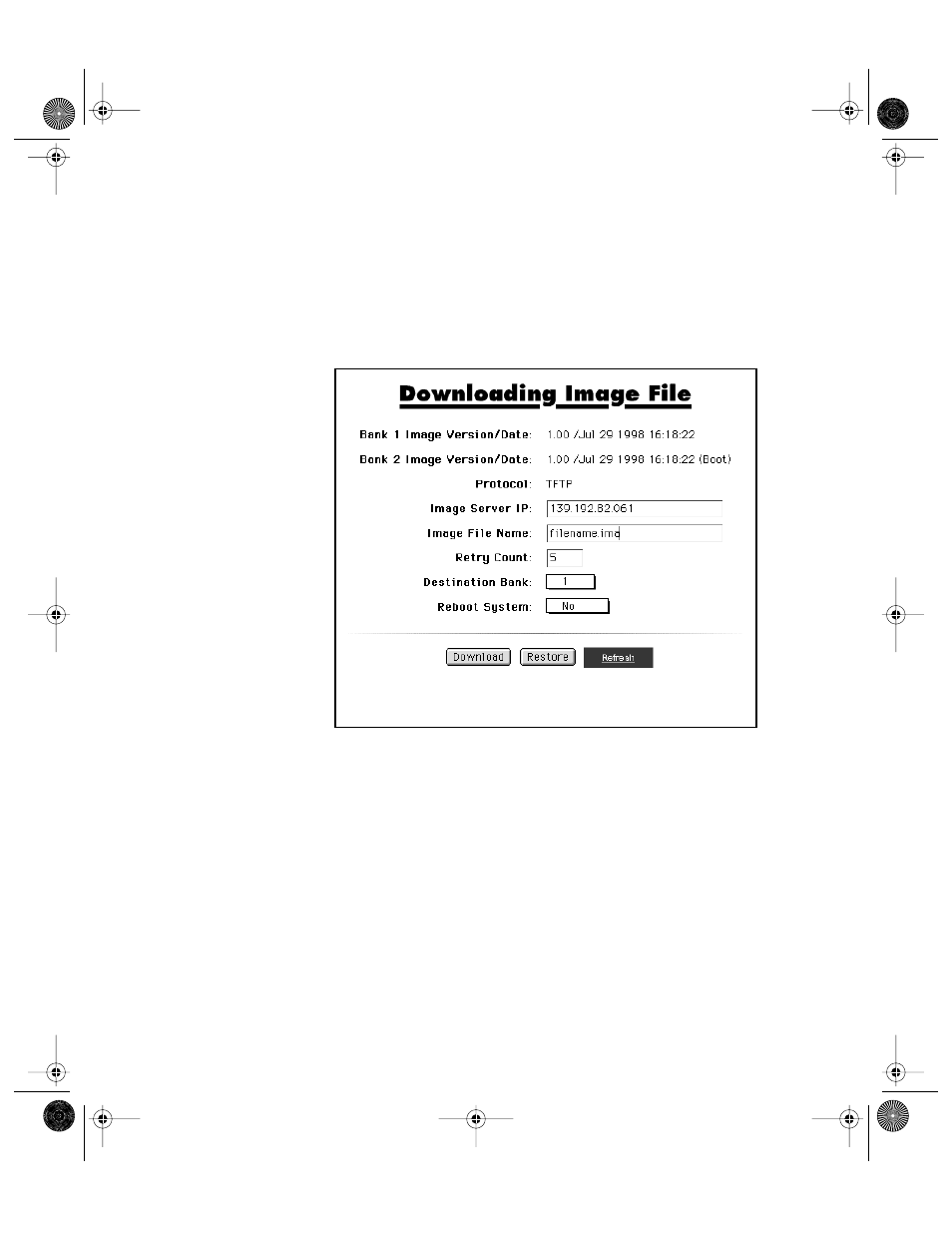 Figure 8-10, Downloading image file -16 | Asante Technologies 6200 User Manual | Page 135 / 188