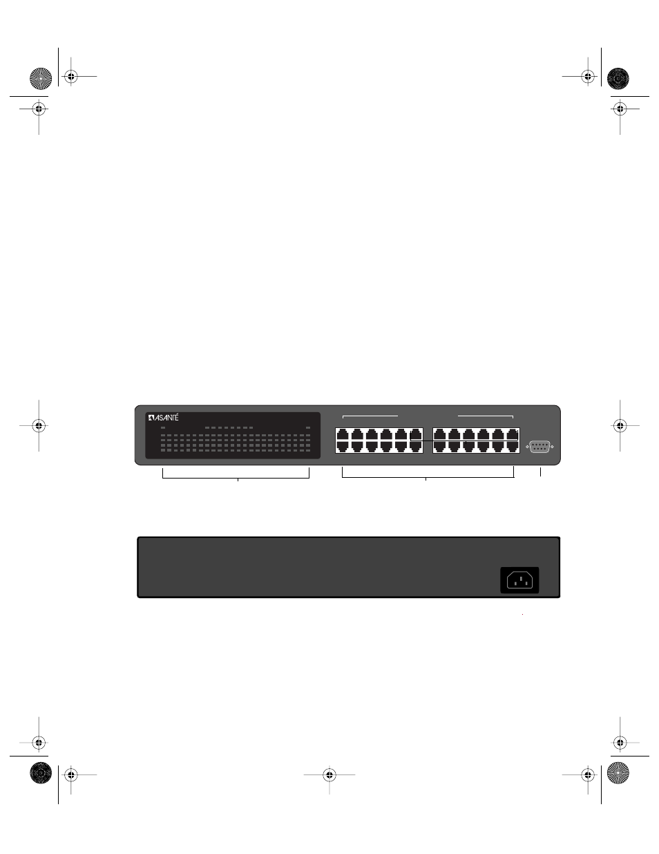 Intraswitch 6224, Intraswitch 6224 -3, Figure 1-3 | Intraswitch 6224 front panel -3, Figure 1-4, Intraswitch 6224 back panel -3, Intra switch 6224 | Asante Technologies 6200 User Manual | Page 18 / 188