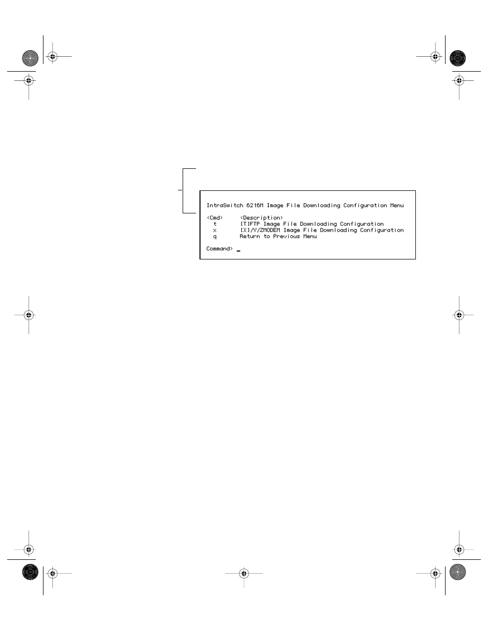 Figure 5-12, Image file downloading configuration menu -33 | Asante Technologies 6200 User Manual | Page 80 / 188