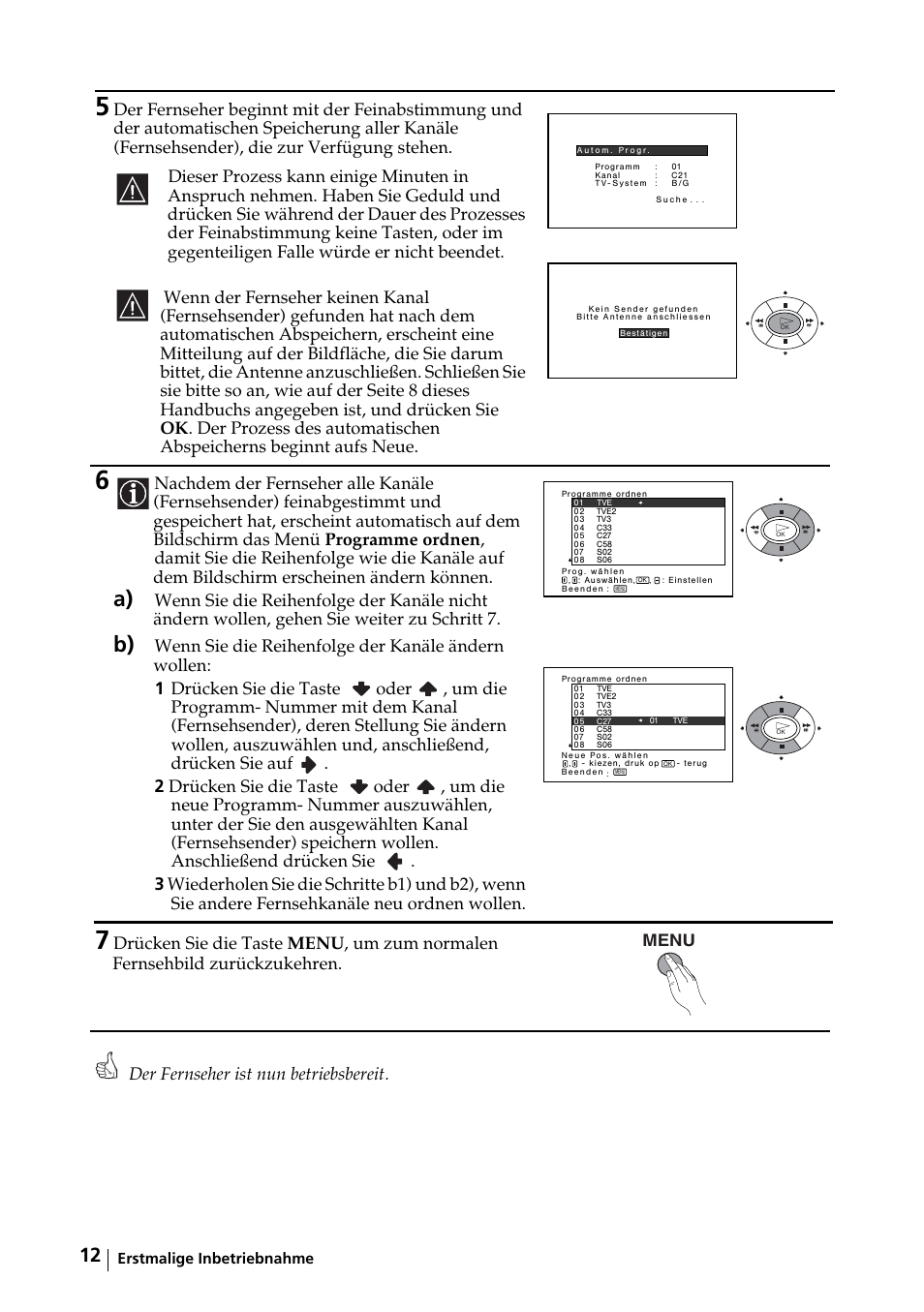 Menu | Sony KE-32TS2E User Manual | Page 45 / 135
