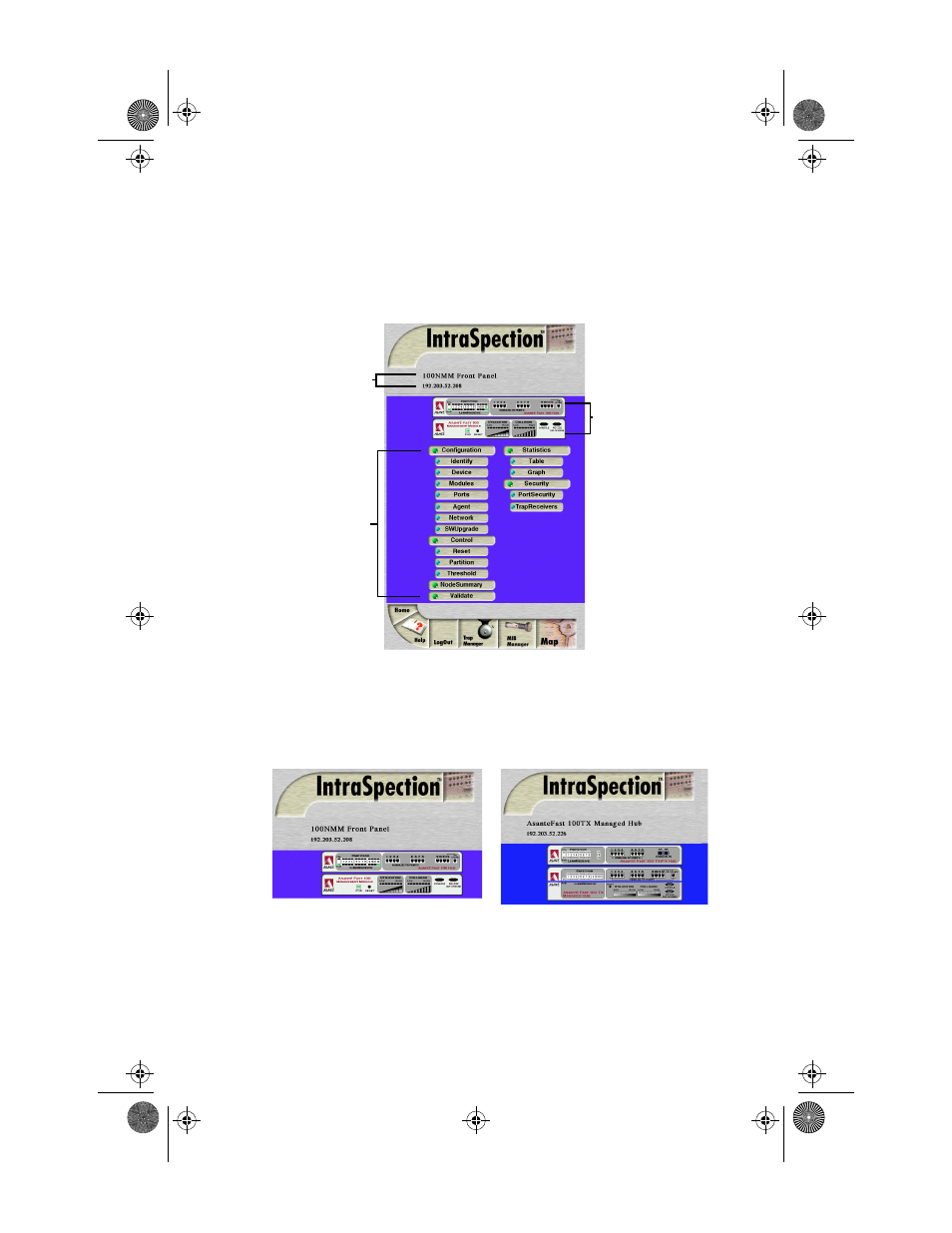 Device page components | Asante Technologies 100 User Manual | Page 15 / 74