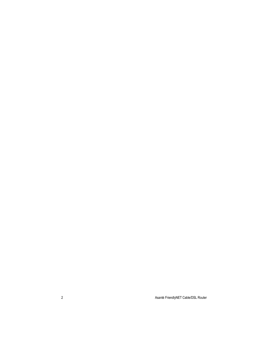 Before you start | Asante Technologies FR3000 Series User Manual | Page 2 / 84