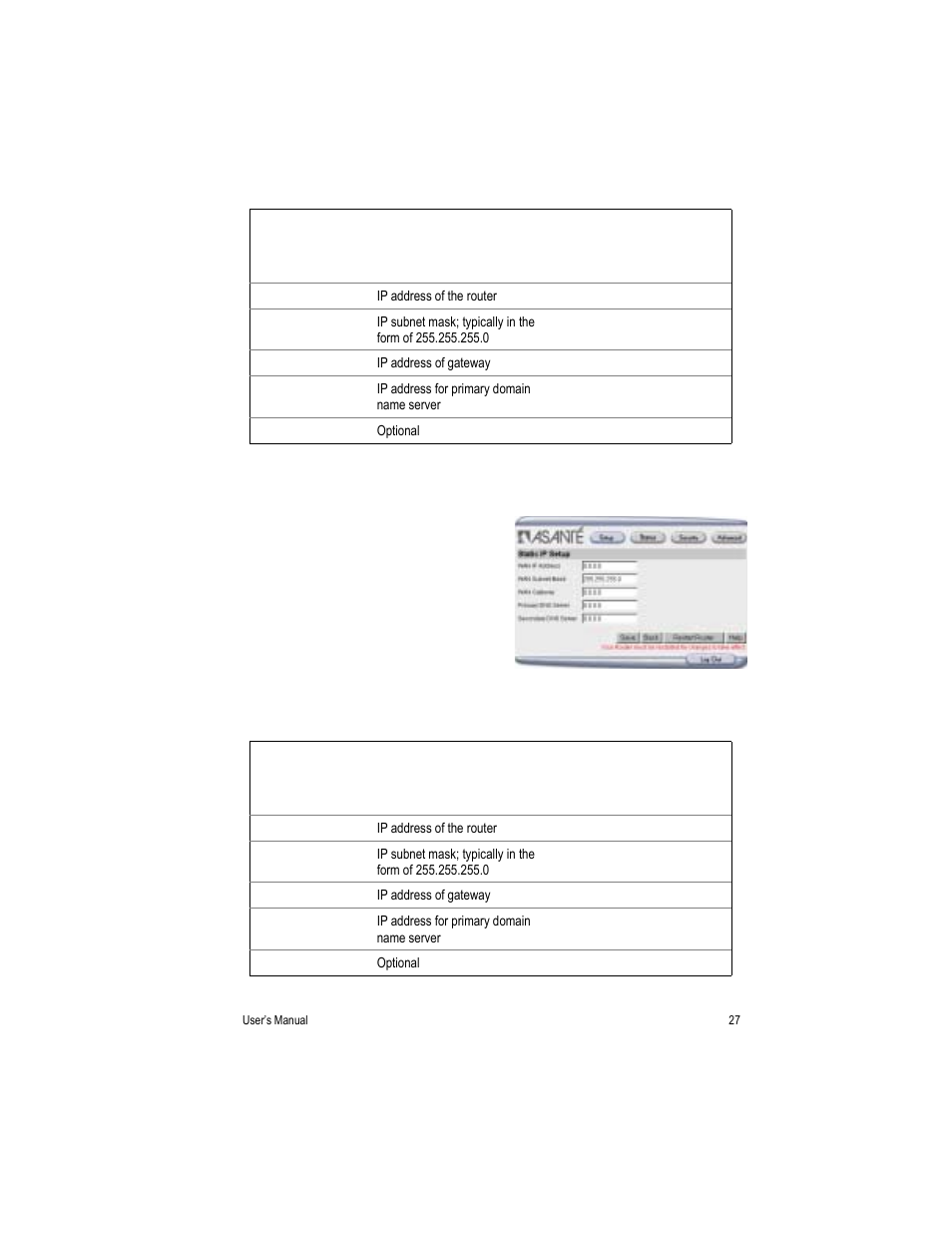 Asante Technologies FR3000 Series User Manual | Page 27 / 84