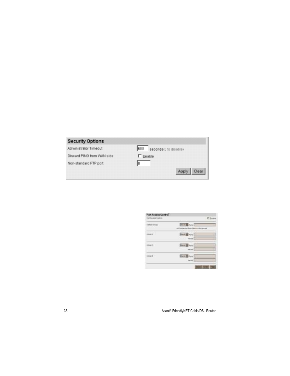 Asante Technologies FR3000 Series User Manual | Page 36 / 84