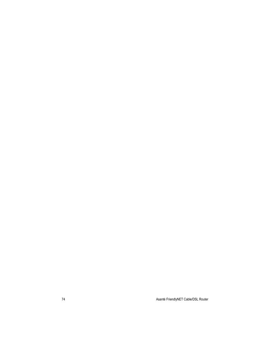 Asante Technologies FR3000 Series User Manual | Page 74 / 84