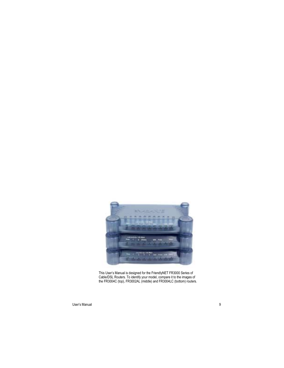 Asante Technologies FR3000 Series User Manual | Page 9 / 84