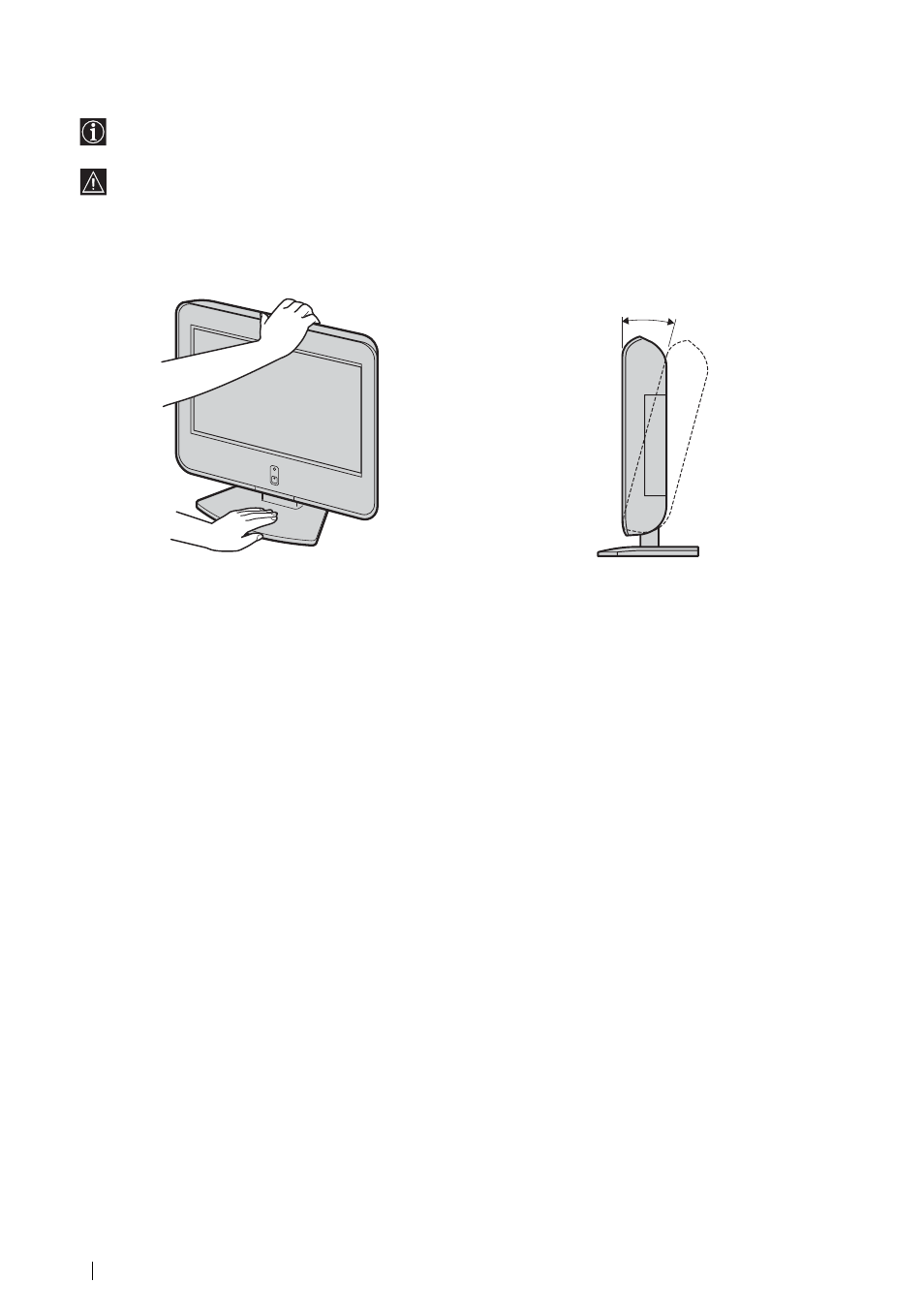 De kijkhoek van de televisie aanpassen | Sony KLV-L23M1 User Manual | Page 170 / 204