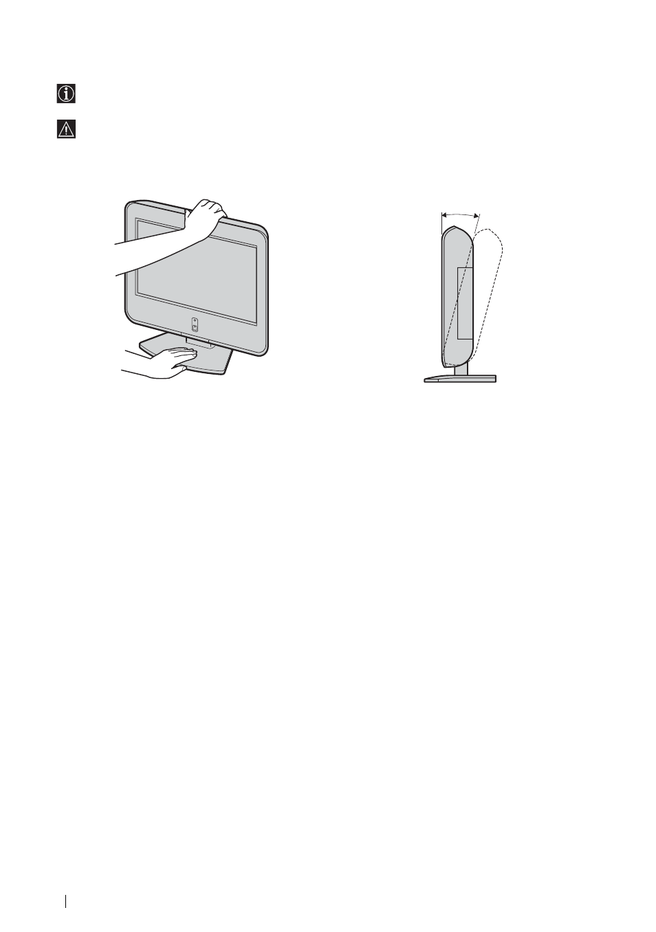 Adjusting the viewing angle of the tv | Sony KLV-L23M1 User Manual | Page 20 / 204