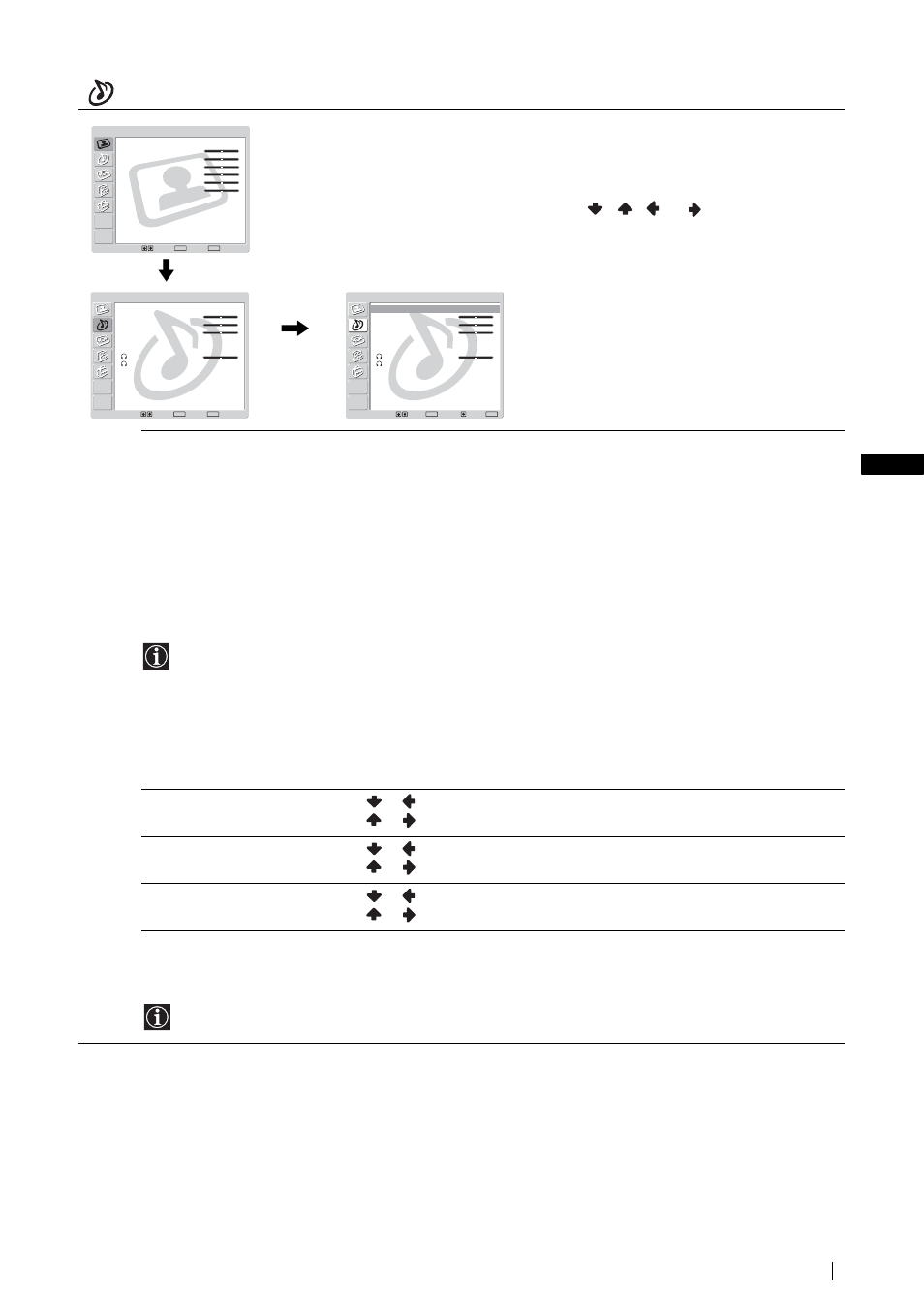 Sound adjustment | Sony KLV-L23M1 User Manual | Page 25 / 204