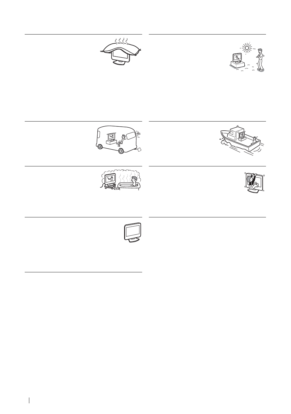 Installation und transport | Sony KLV-L23M1 User Manual | Page 56 / 204