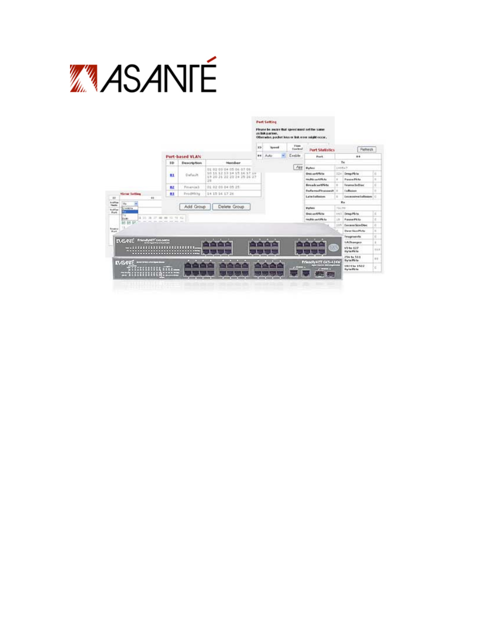 Asante Technologies GX5-424W User Manual | 41 pages