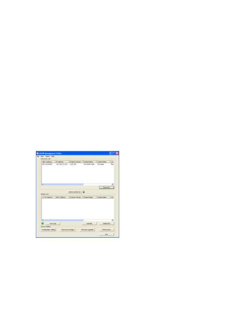 Chapter 5 gx5-w management utility for windows, Installing the gx5-w management utility, Discovery list | Asante Technologies GX5-424W User Manual | Page 16 / 41